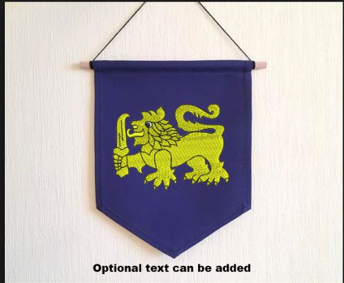 Embroidered Pennant with 31 AES